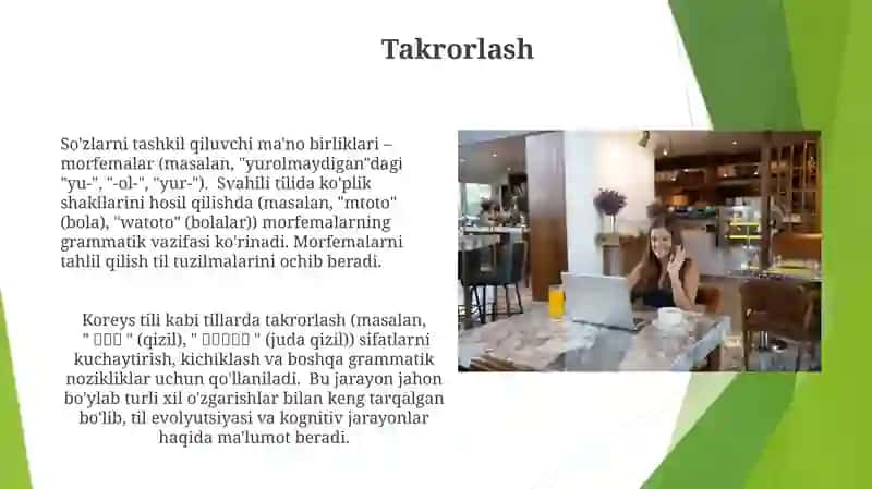 Morfema tahlili qo'llanilishi 4