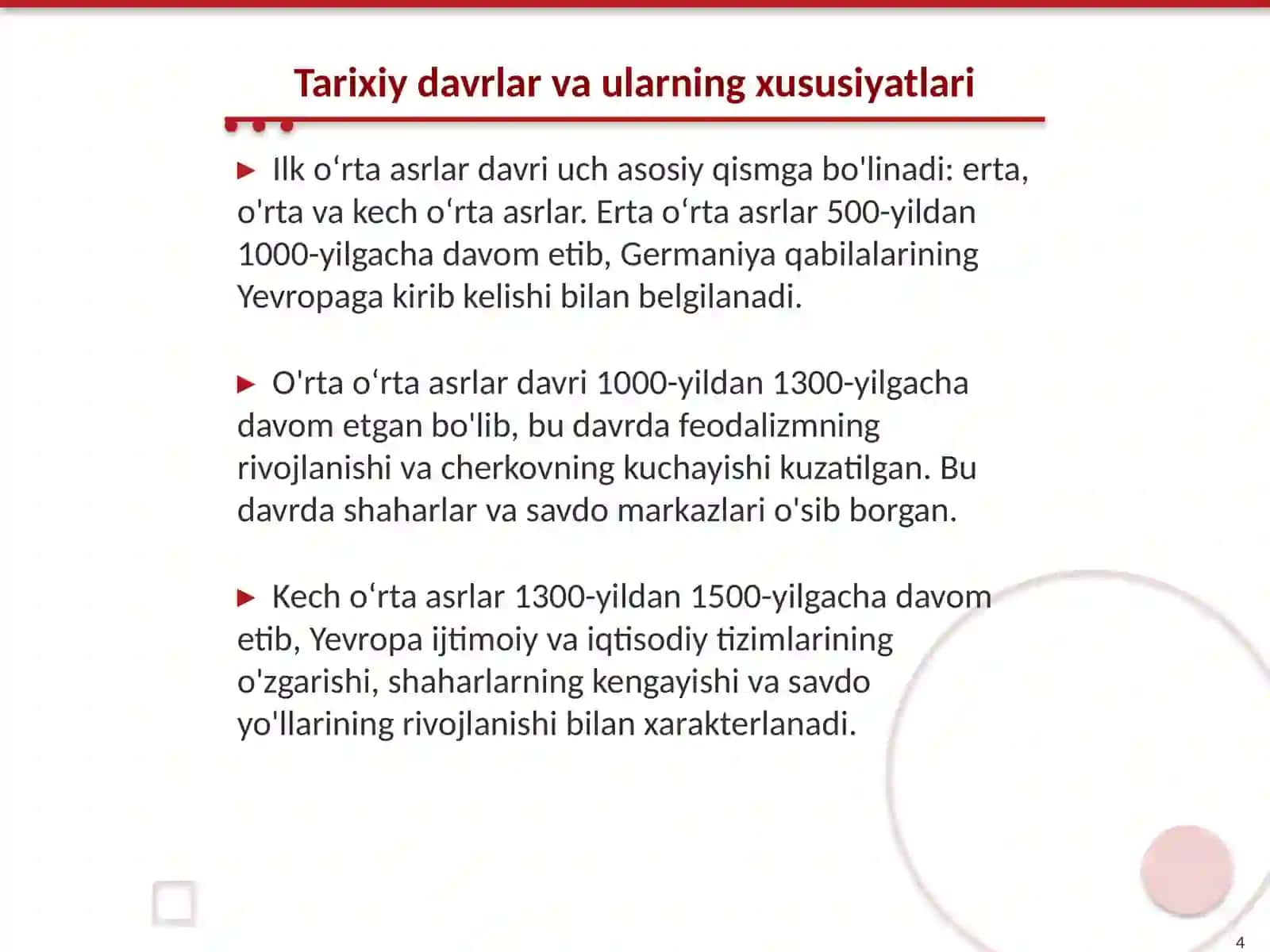 Ilk oʻrta asrlar tarixshunosligi 4