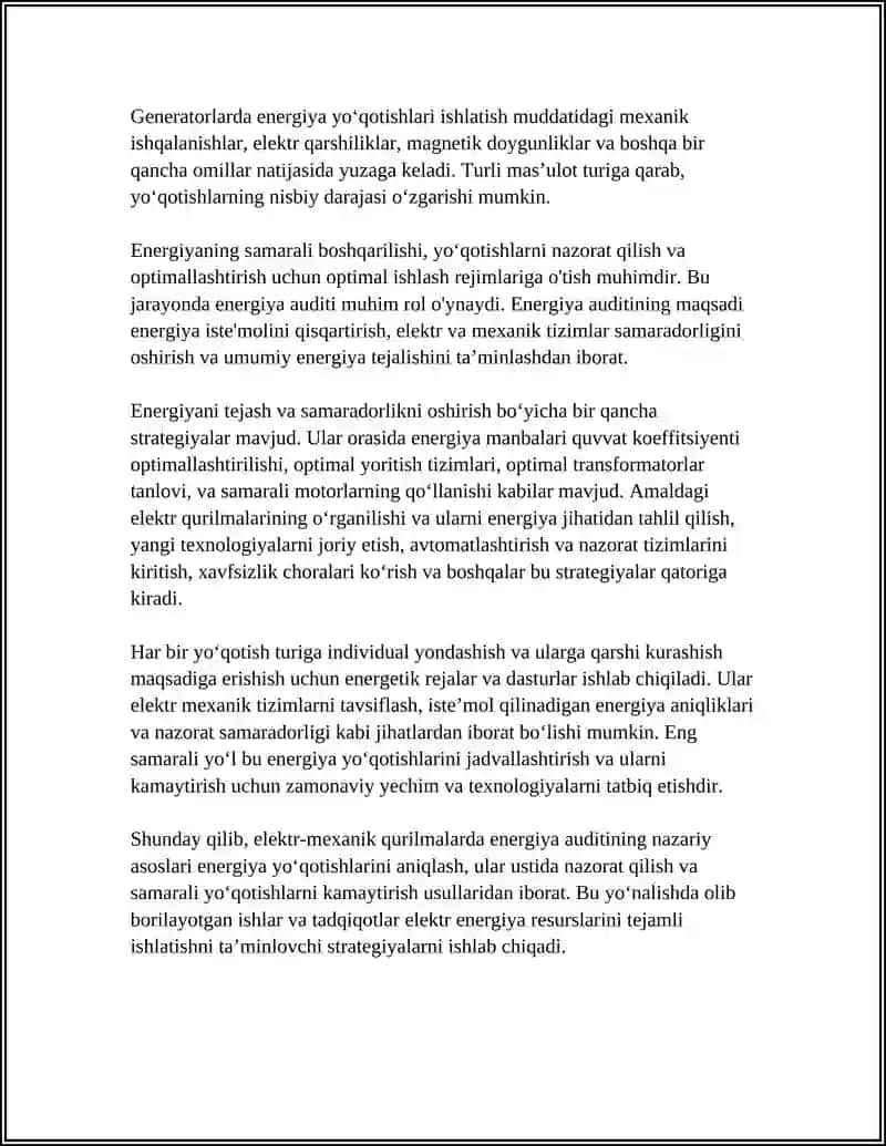 Elektr Mexanik Qurilmalarda Energiya Auditini O‘tkazish 4