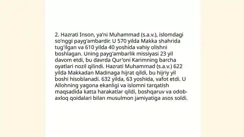 Hazrati inson 4