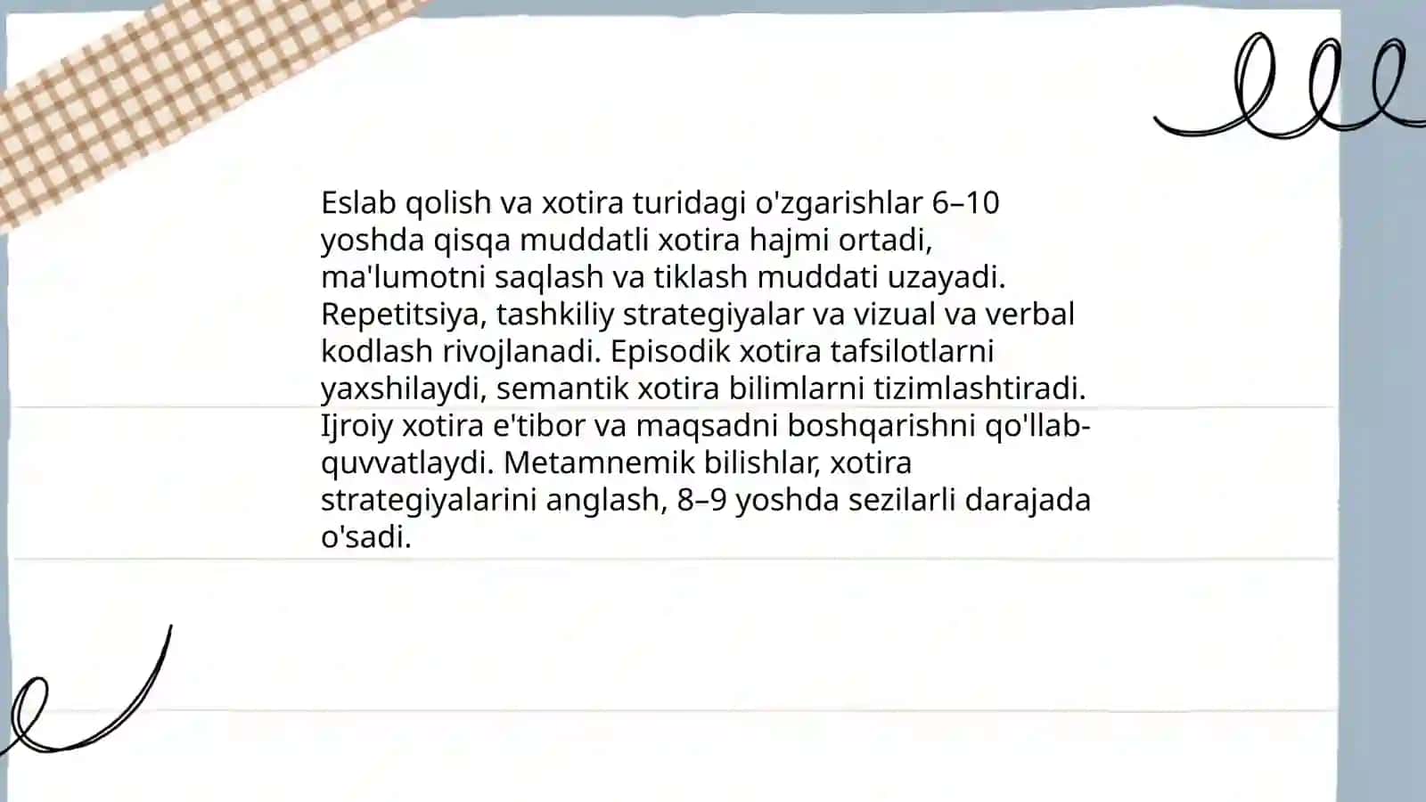 Kichik maktab yosh davridagi psixik rivojlanish xususiyatlari 4