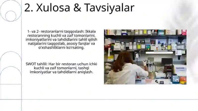 Ikkita restoranning swot tahlili 4