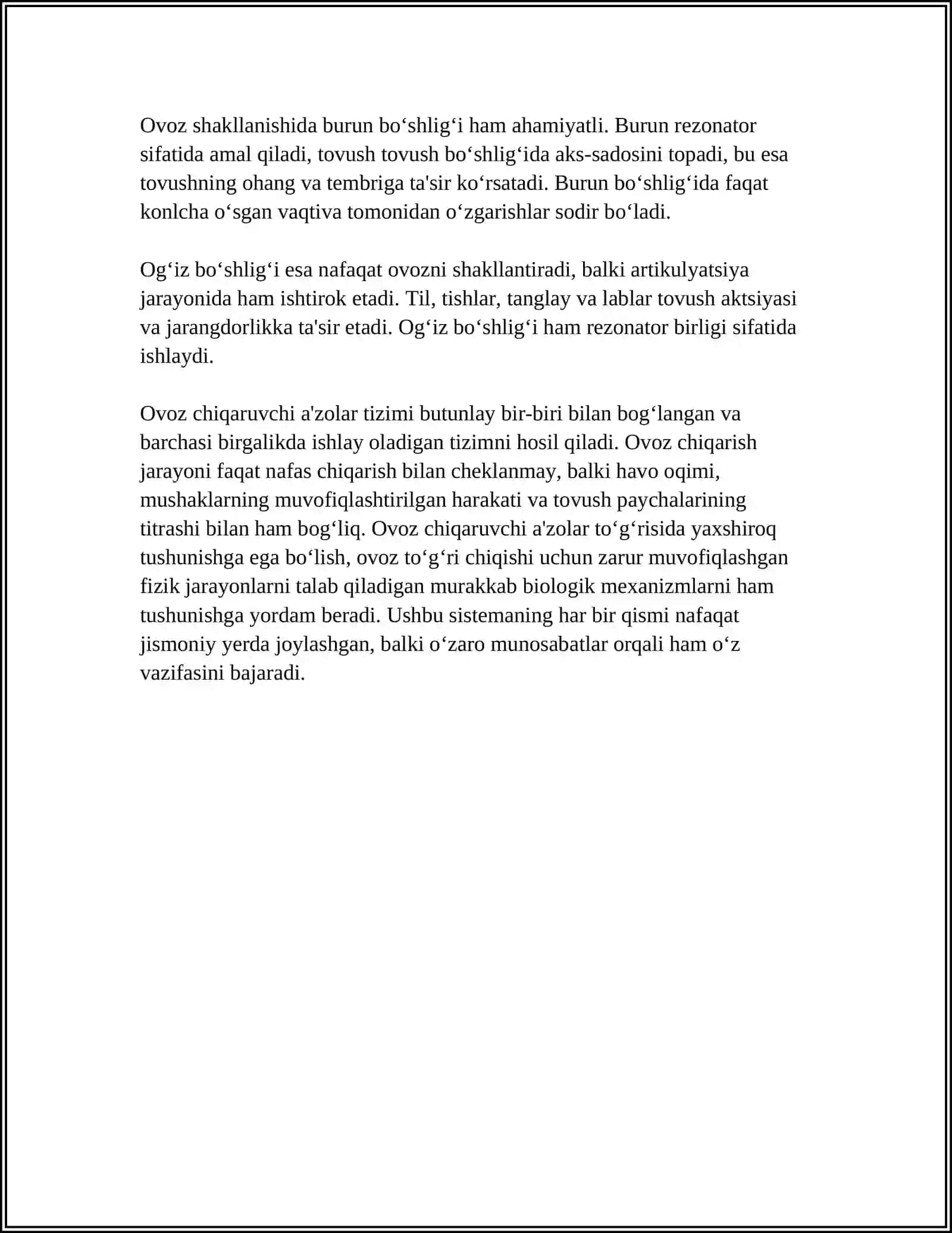 OVQAT HAZM QILISH AʼZOLARINING TUZILISHI 4