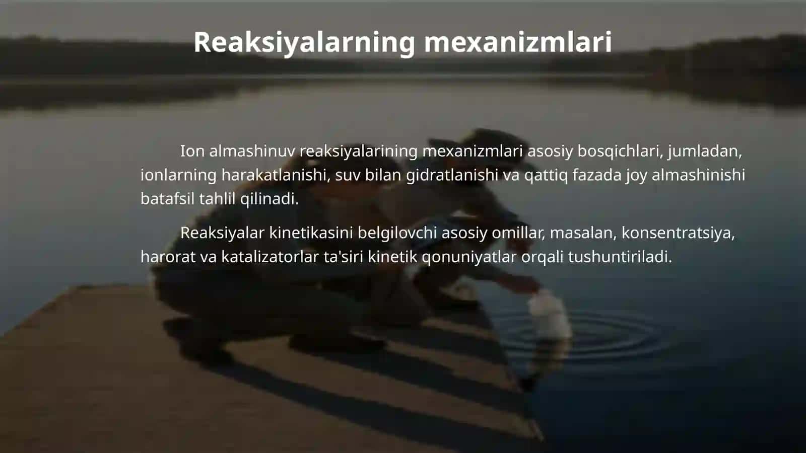 Ion almashinish reaksiyalari 4