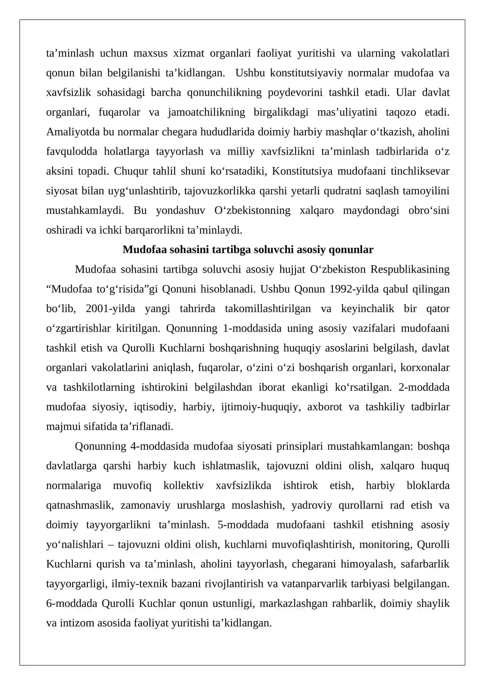 O‘zbekiston Respublikasida mudofaa va xavfsizlik 4