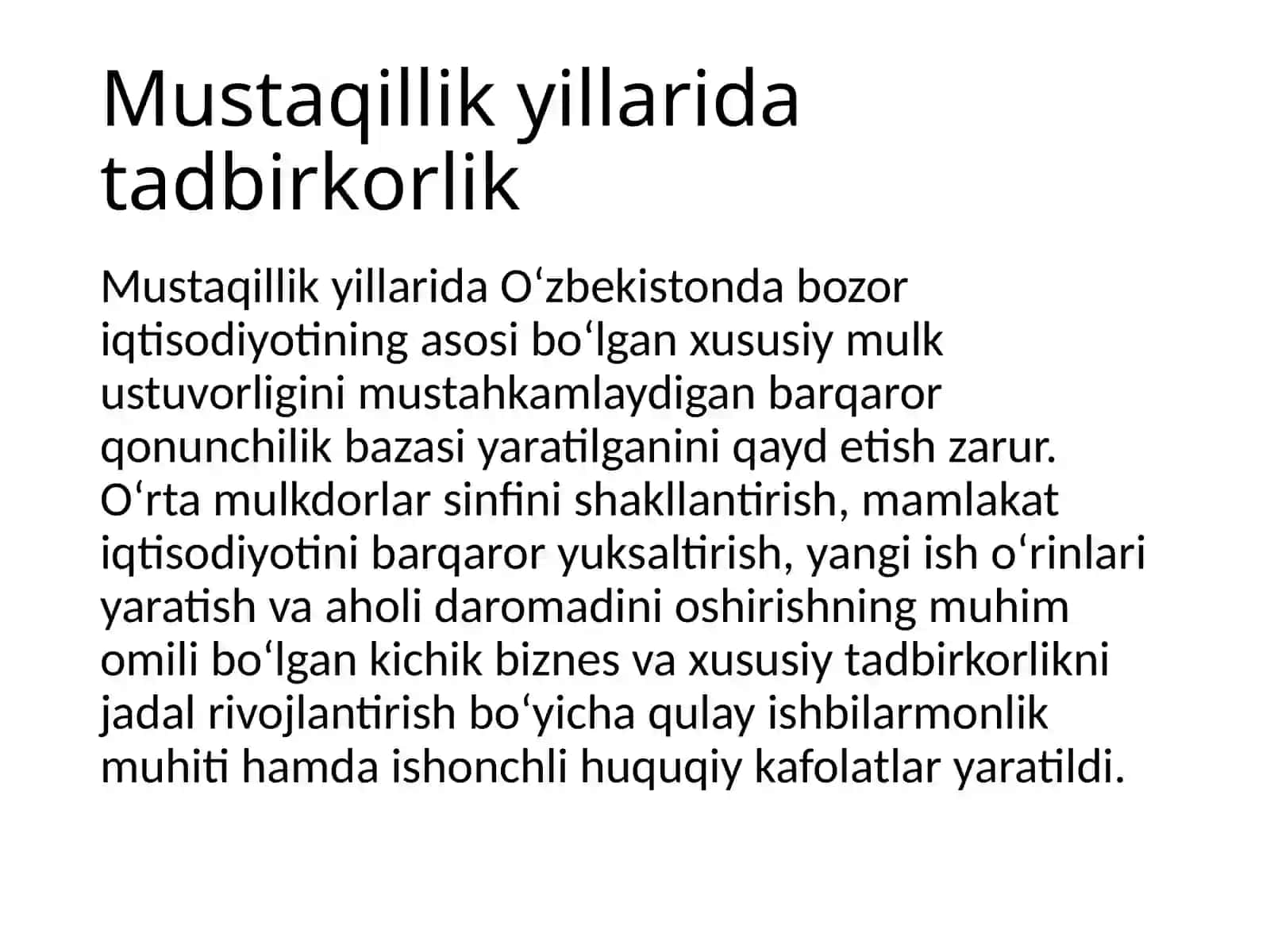 Tadbirkorlik faoliyati 4