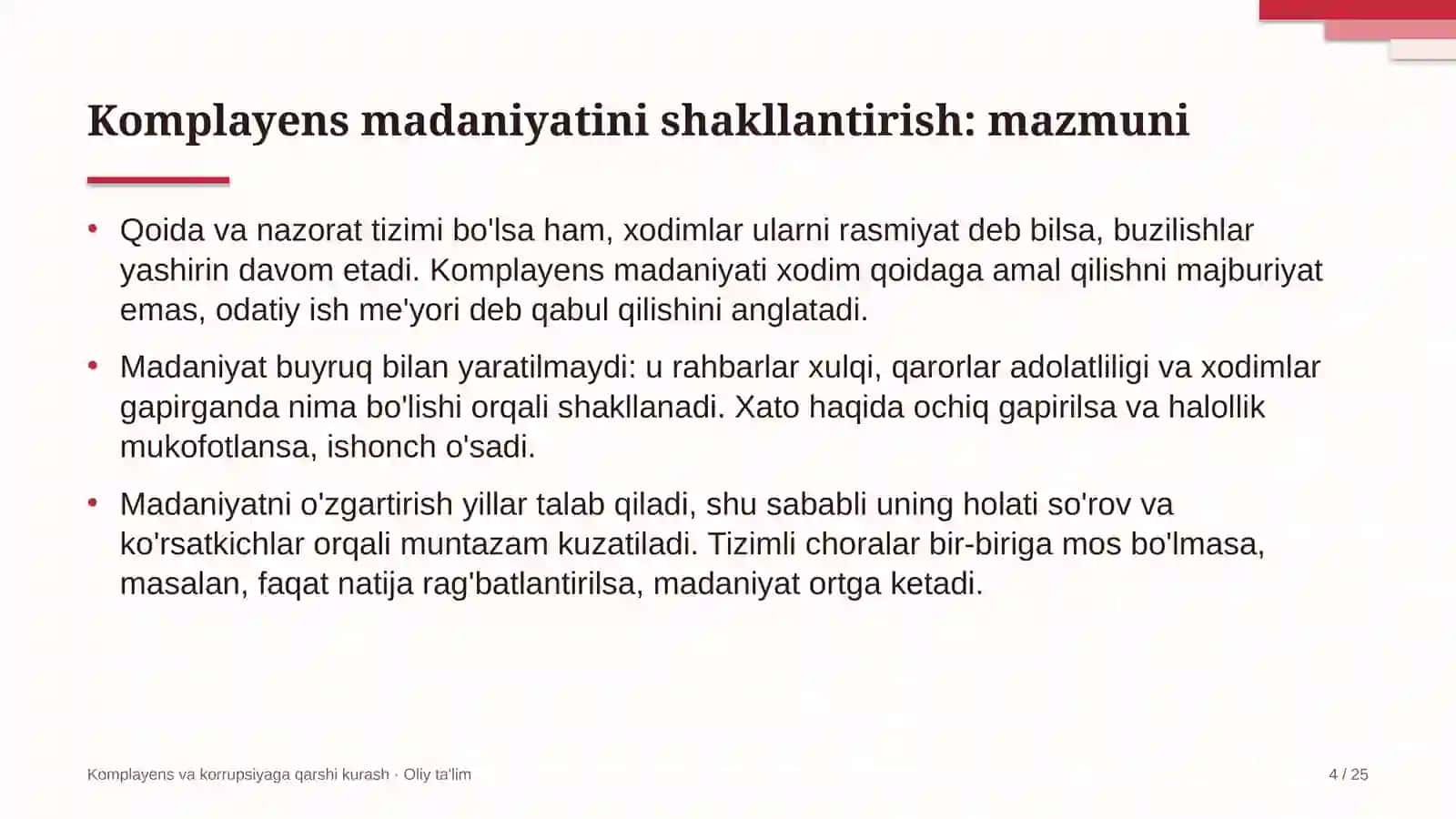 Agroklasterlarda komplayens madaniyatini shakllantirish 4