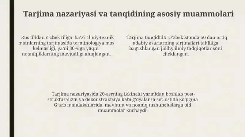 Tarjima nazariyasi va tanqidi muammolari 4