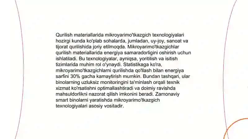 Qurilish materiallari nano, mikro, makrostruktura 4