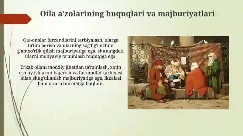 Nikoh va Oilaviy Munosabatlar 4
