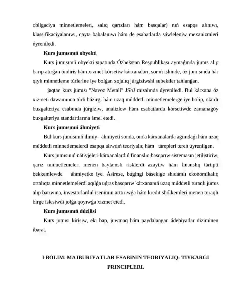 Aǵımdaǵı hám uzaq múddetli 4