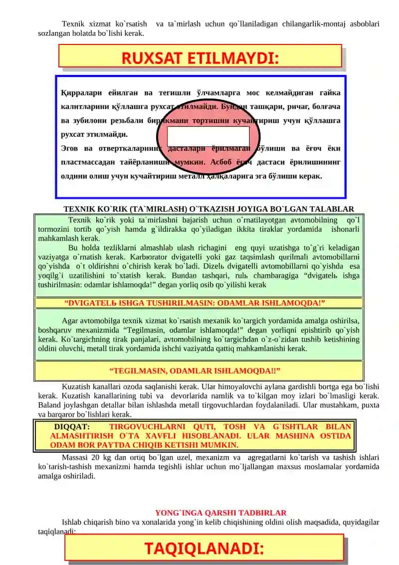 Xavfsizlik texnikasi 4