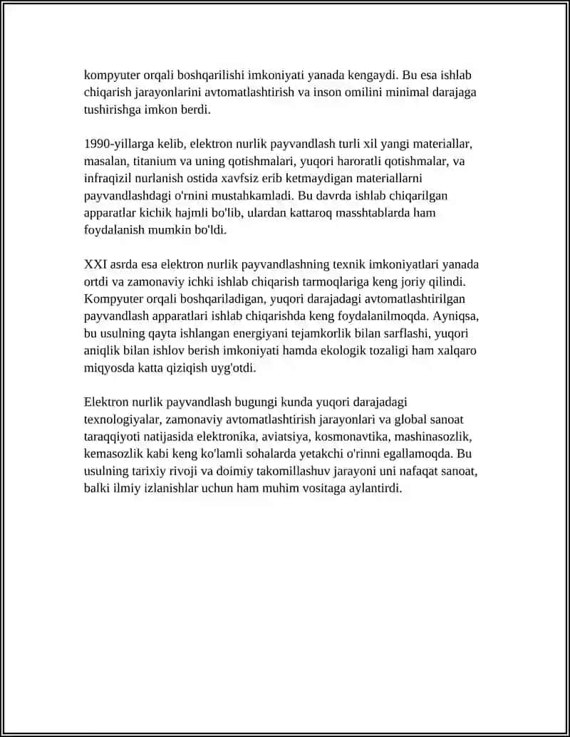 Elektron Nurlik Payvandlash 4