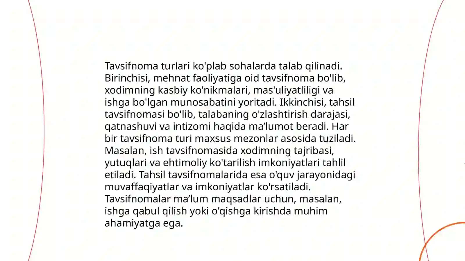 Tavsifnoma.Tavsiyanoma. Tarjimai hol 4