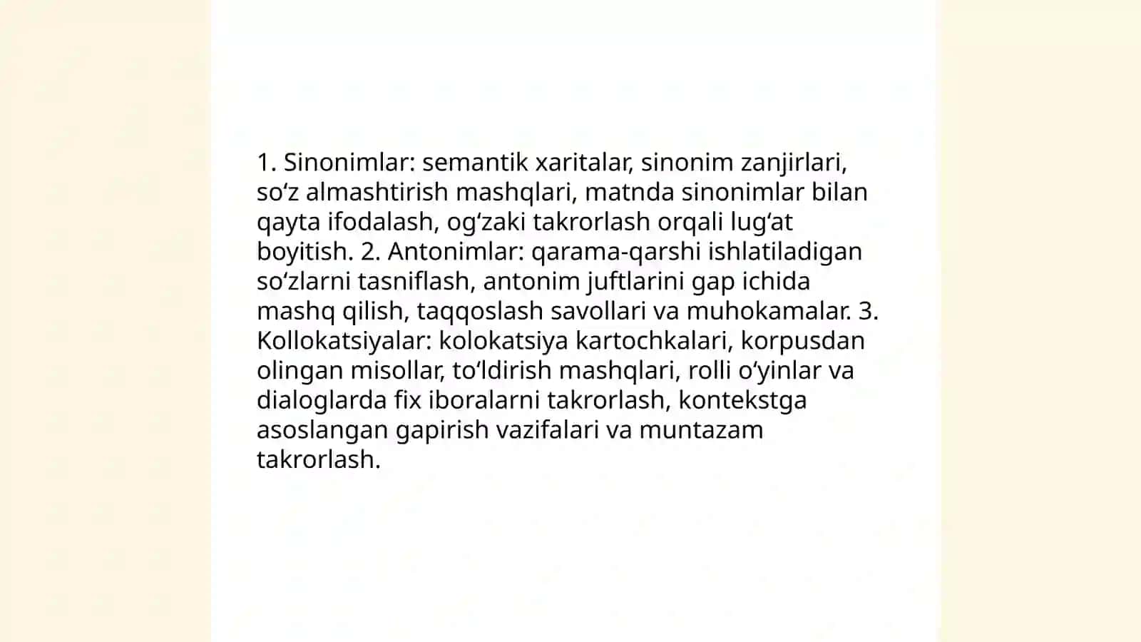 Ogʻzaki nutqini rivojlantirish mashqlari 4