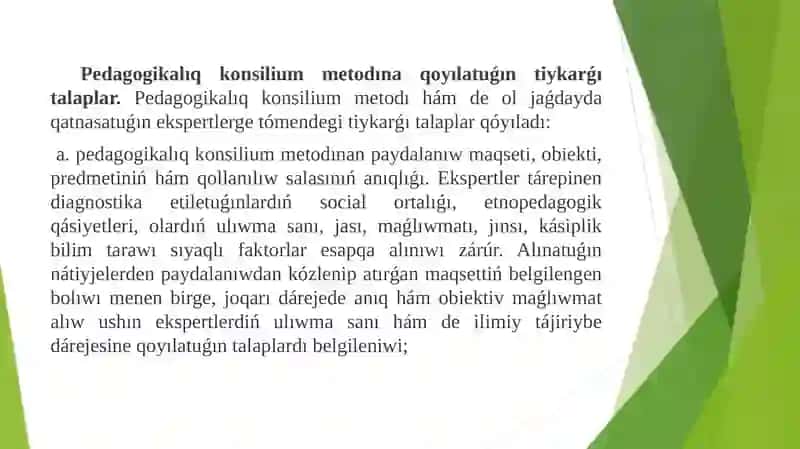 ÓZBETINSHE PEDAGOGIKALIQ KONSILUM 4