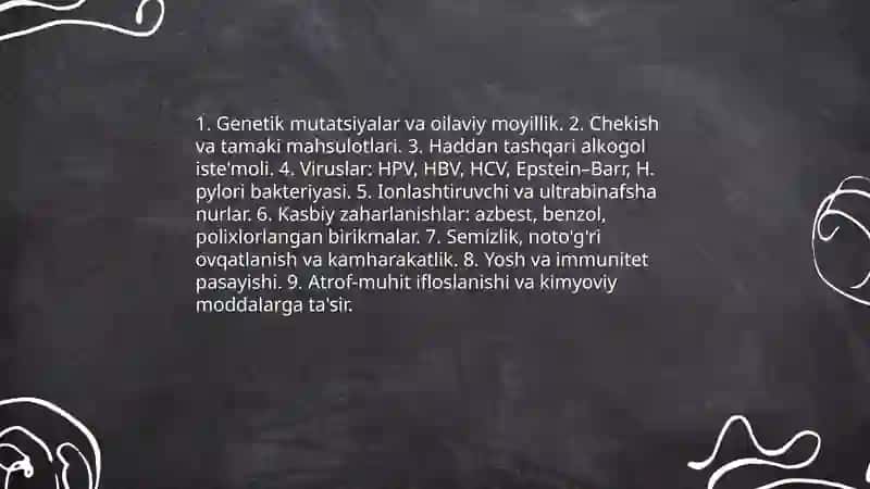 Saraton kasalligi va uni turlari 4