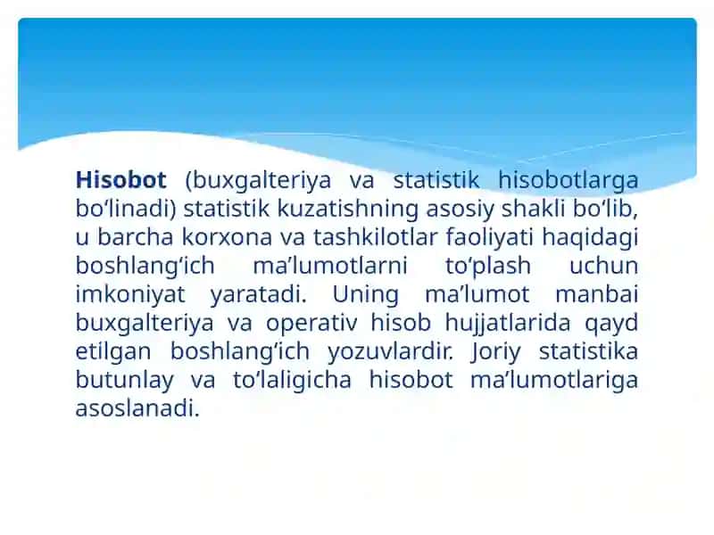 STATISTIK KUZATISH USLUBYATI 4