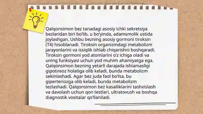 Ichki sekretsiya bezlari va ularning gormonlari 4