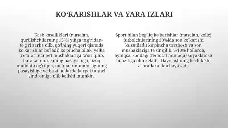 Takroriy Zoʻriqish Shikastlari (TZSh) 4
