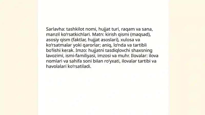 Rasmiy uslub hujjatlari 4