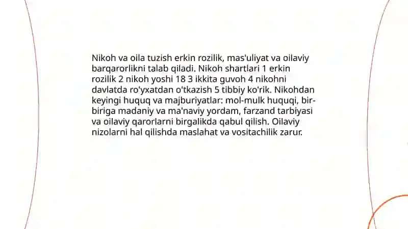 Oilaviy qadriyatlar va an'analar 4