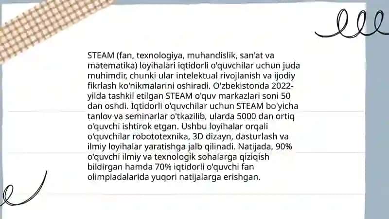 СТЕАМ ta'lim(СТЕАМ education) 4