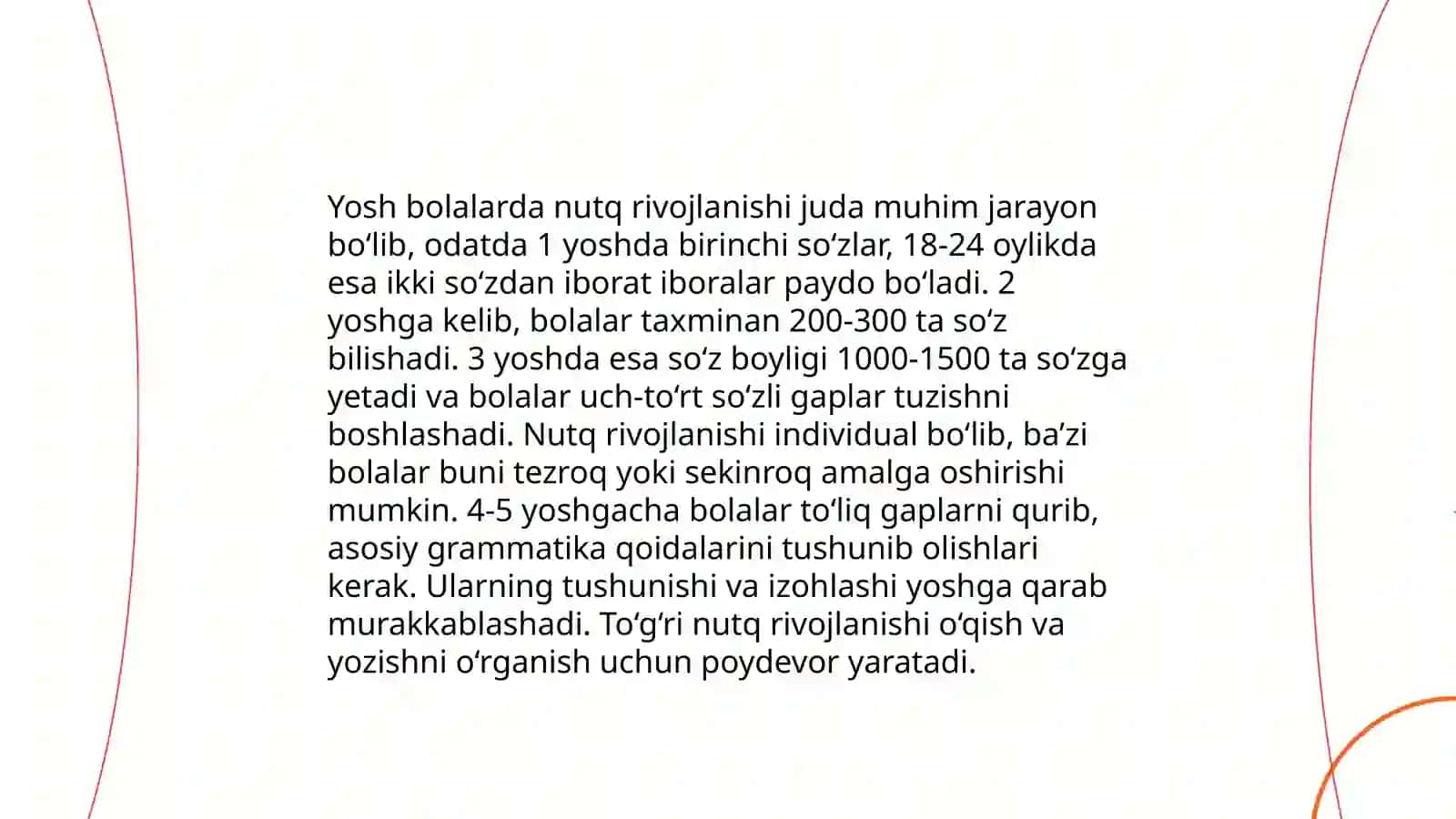 Nutq rivojlanishining boshlang'ich bosqichlari 4