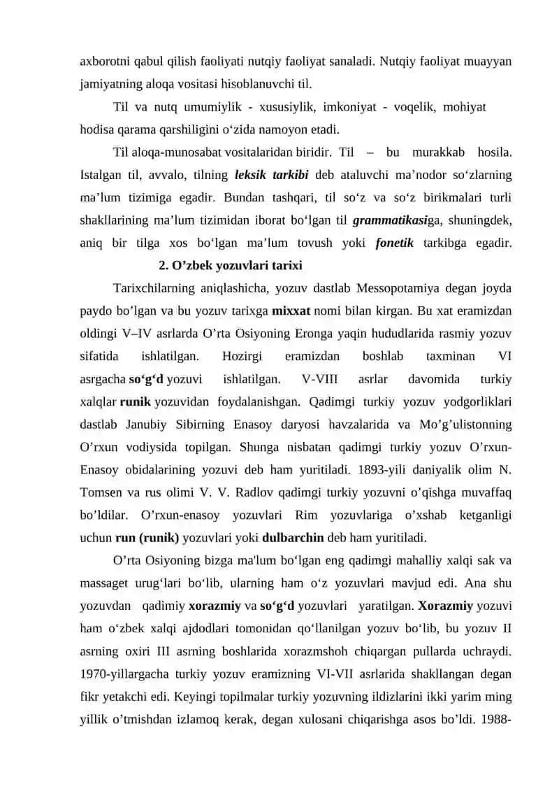 TIL VA YOZUV MASALALARI 4