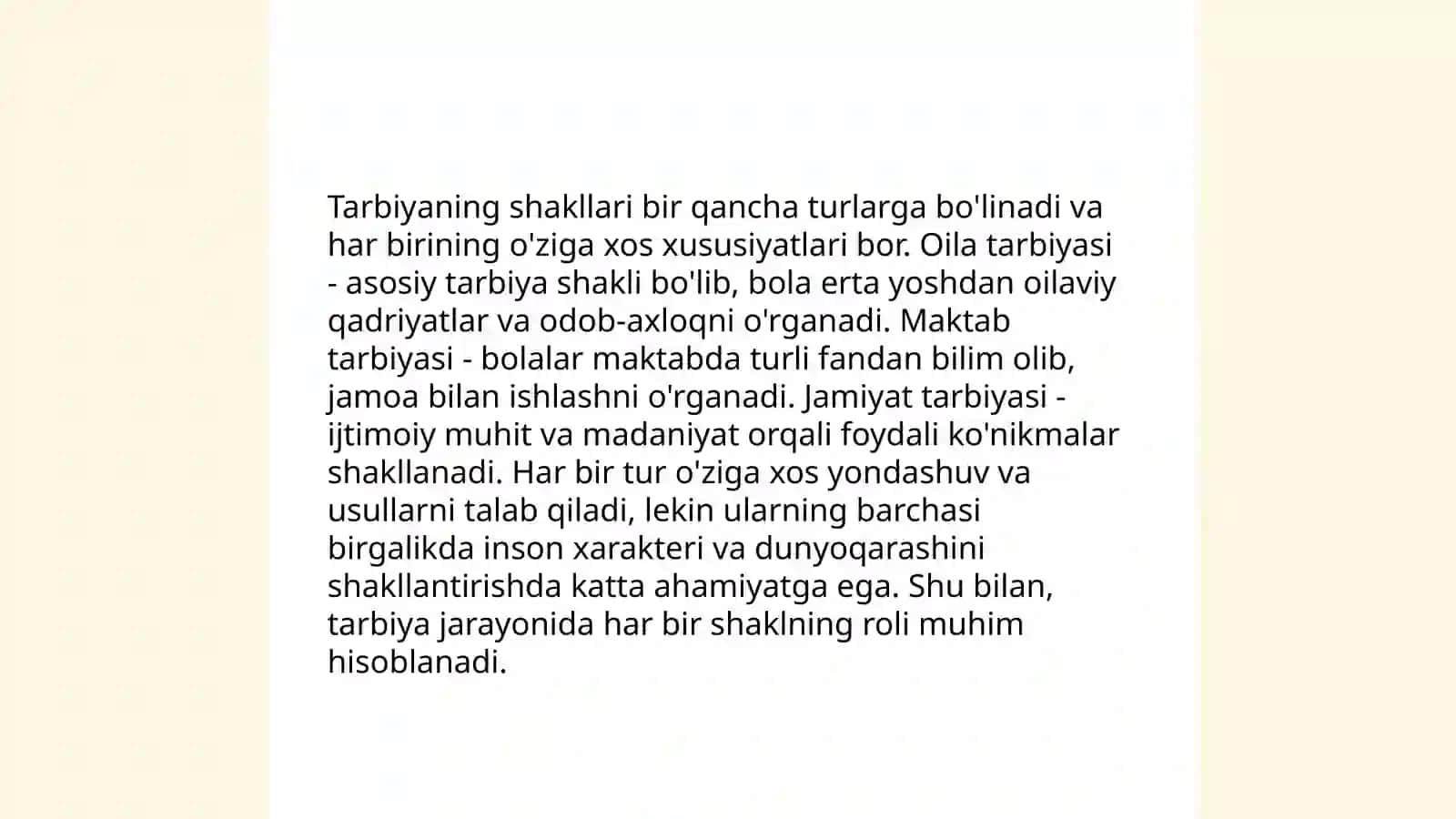 Tarbiyaning umumiy metodlari, shakllari va vositalari 4