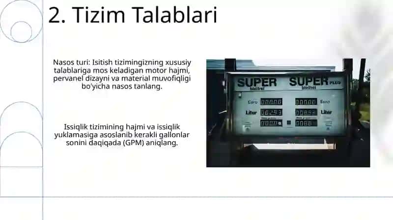 Isitish tizimi uchun nasos tanlash 4