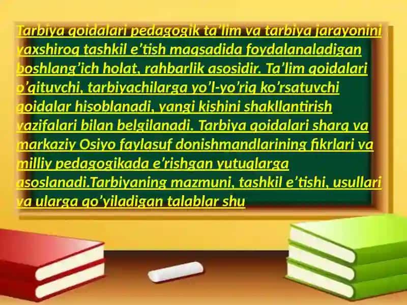 Pedagogik faoliyatda tarbiyat turlari va usullaridan foydalanish imkoniyatlari 4