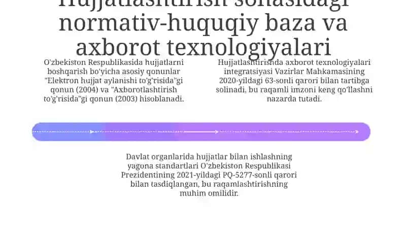 O'zbekiston Respublikasisa hujjatchilikning takomillashuvi 4