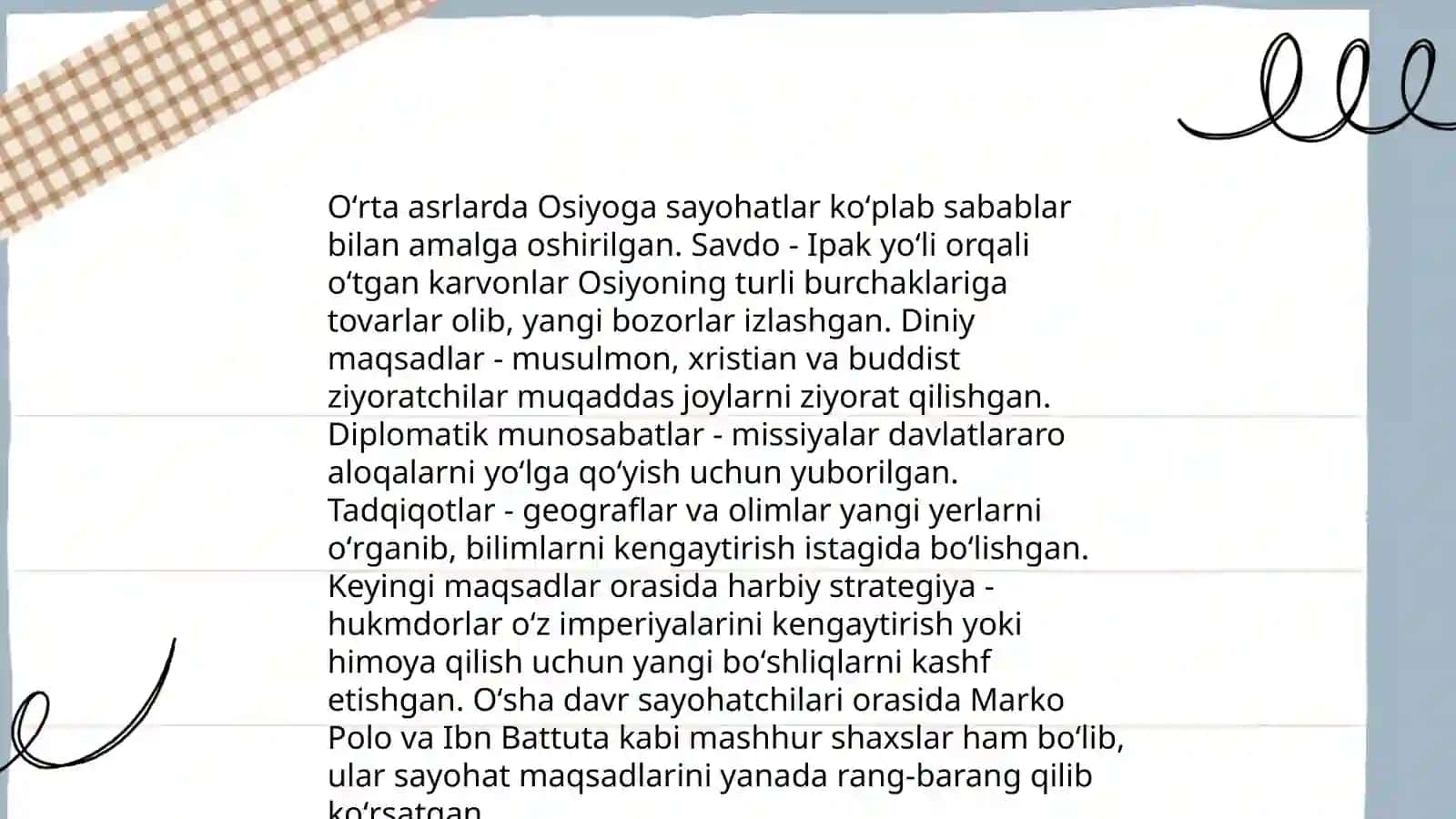 Buyuk ipak yo'li va uning O'rta asrlar Osiyodagi ahamiyati 4