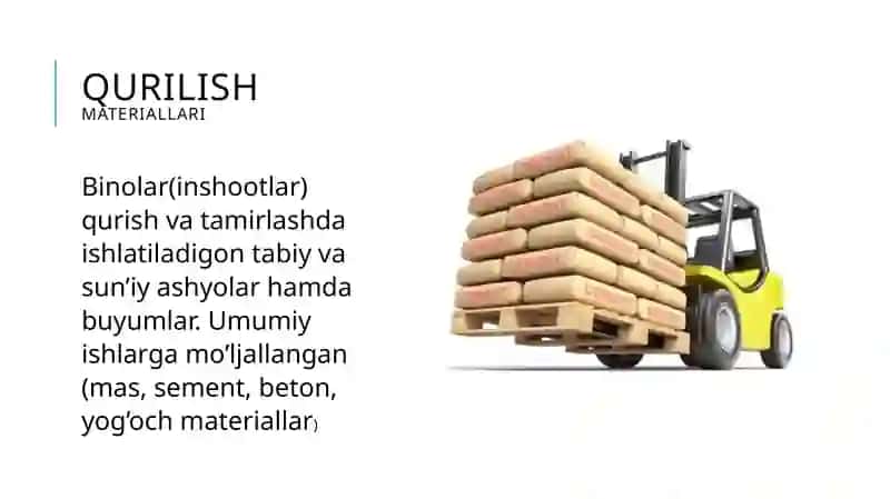 Qurilishmateriallarini ishlabchiqarish 4