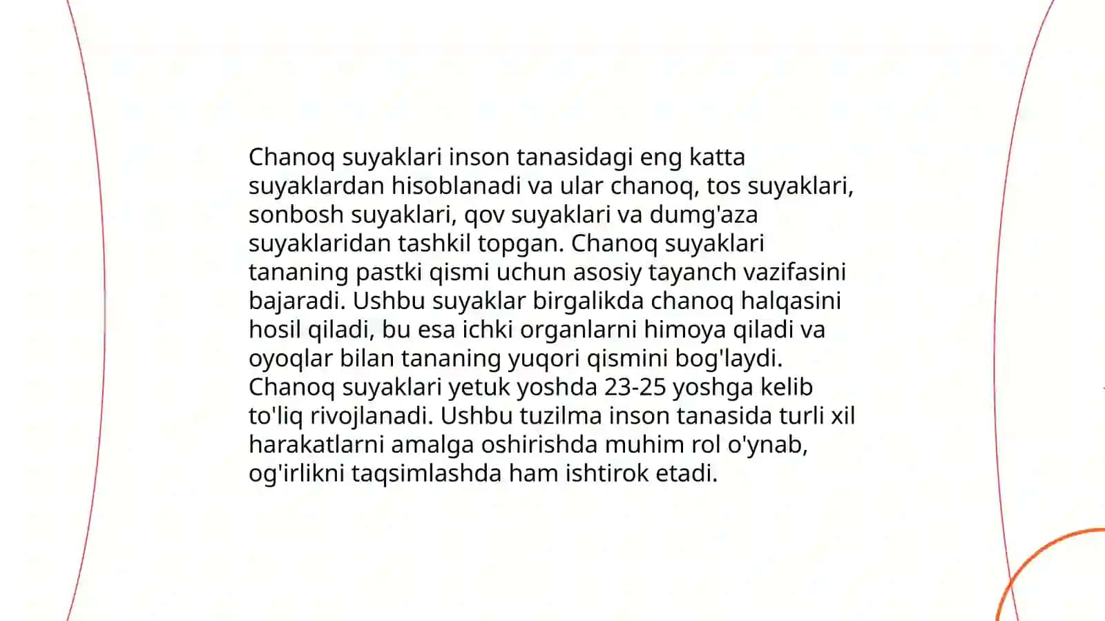 Chanoq kamari suyaklarining birlashuvi 4