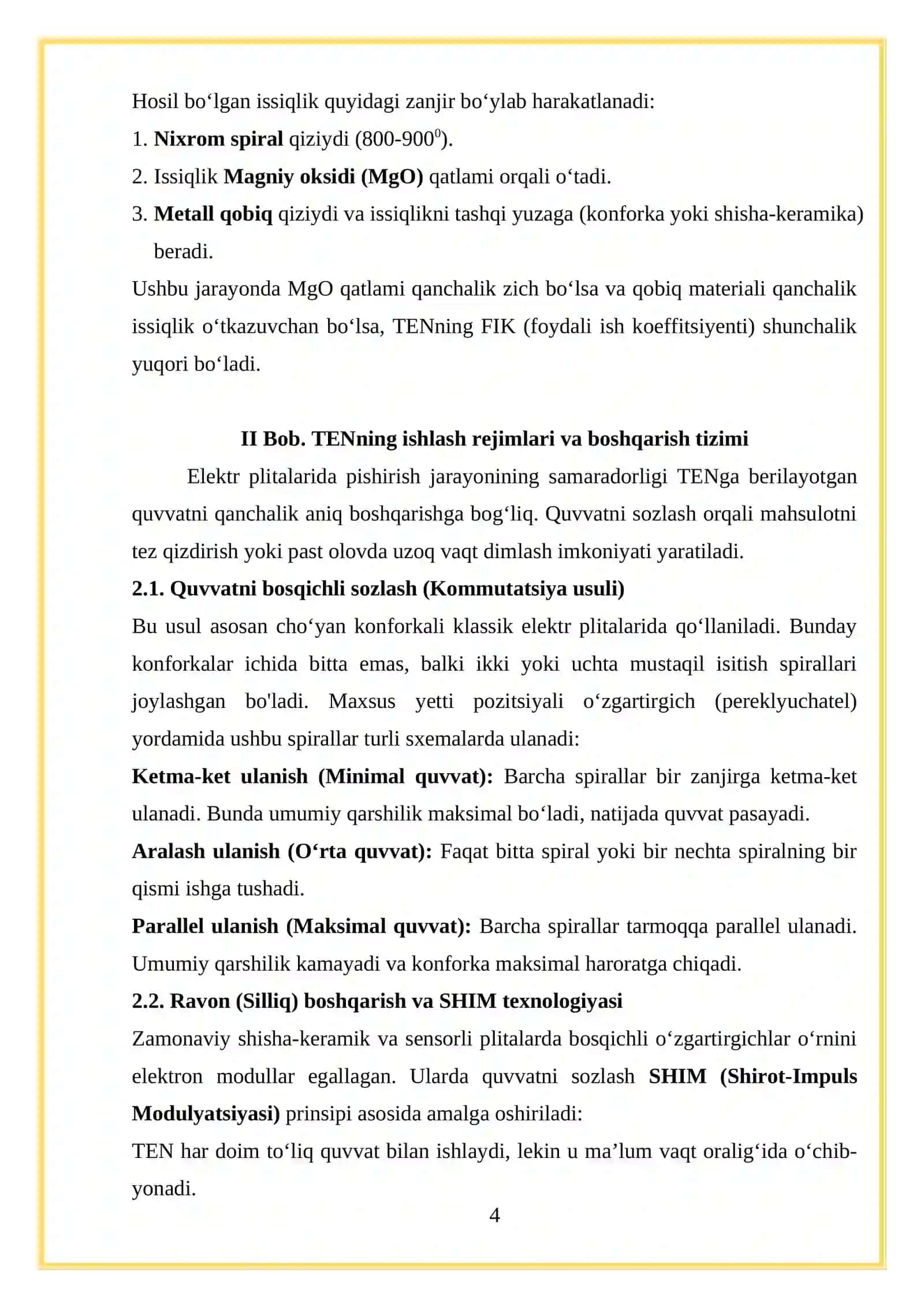 Elektr plitalar va ularni boshqarish prinsiplari 4