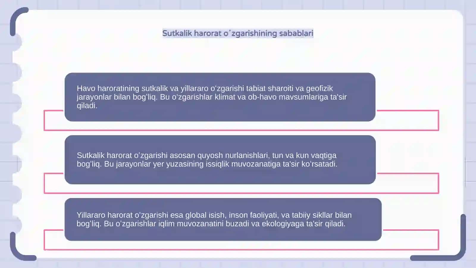 Havo haroratining sutkalik va yillar aro oʻzgarishi 4