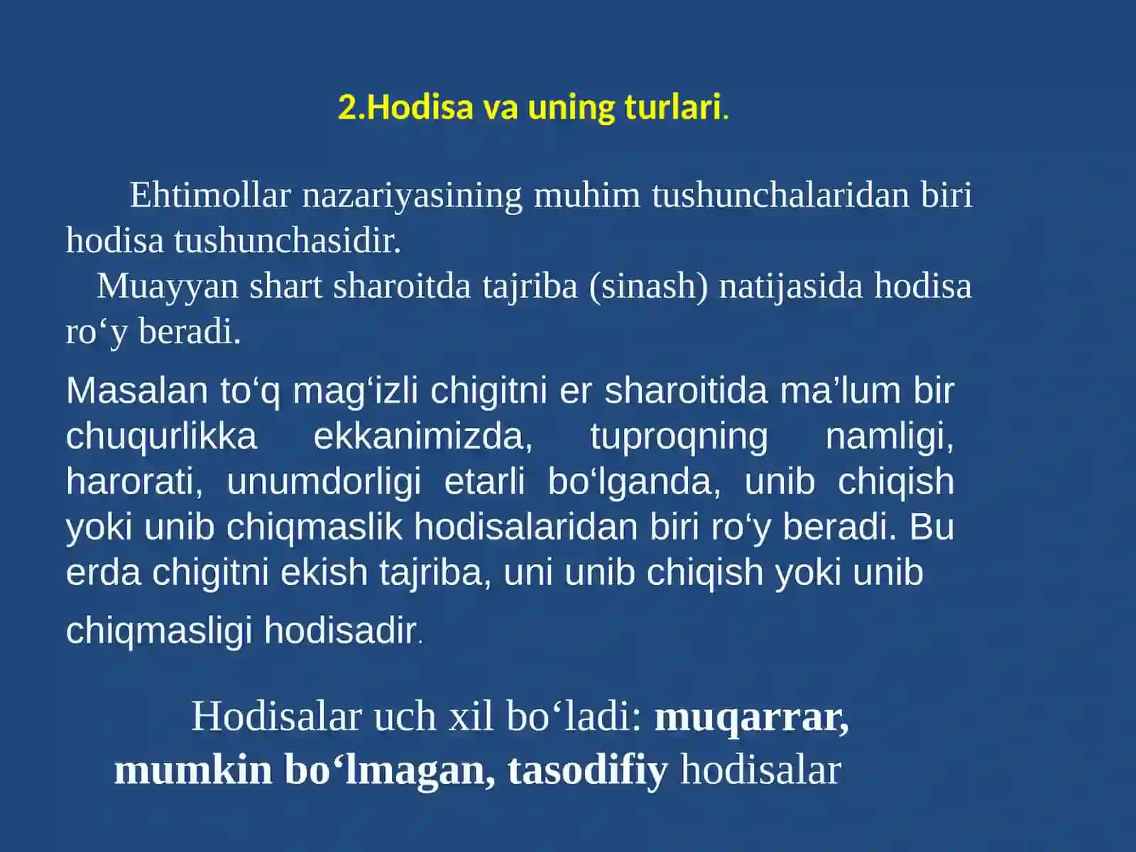 Ehtimollar Nazariyasi 4