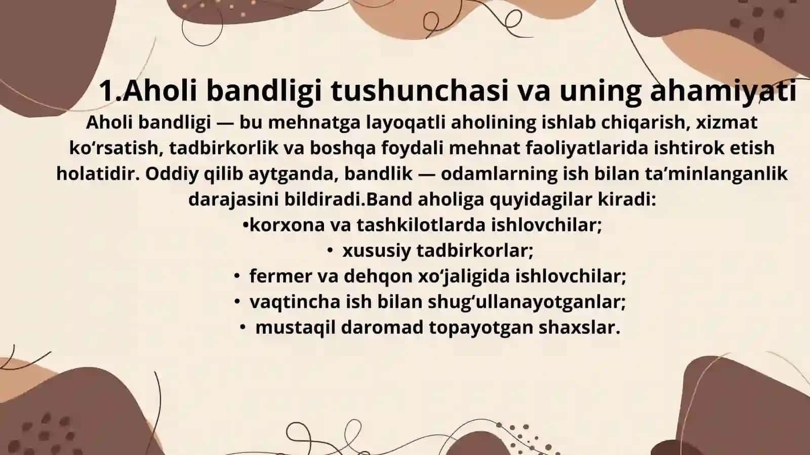 Aholi bandligining ijtimoiy demografik muammolari 4