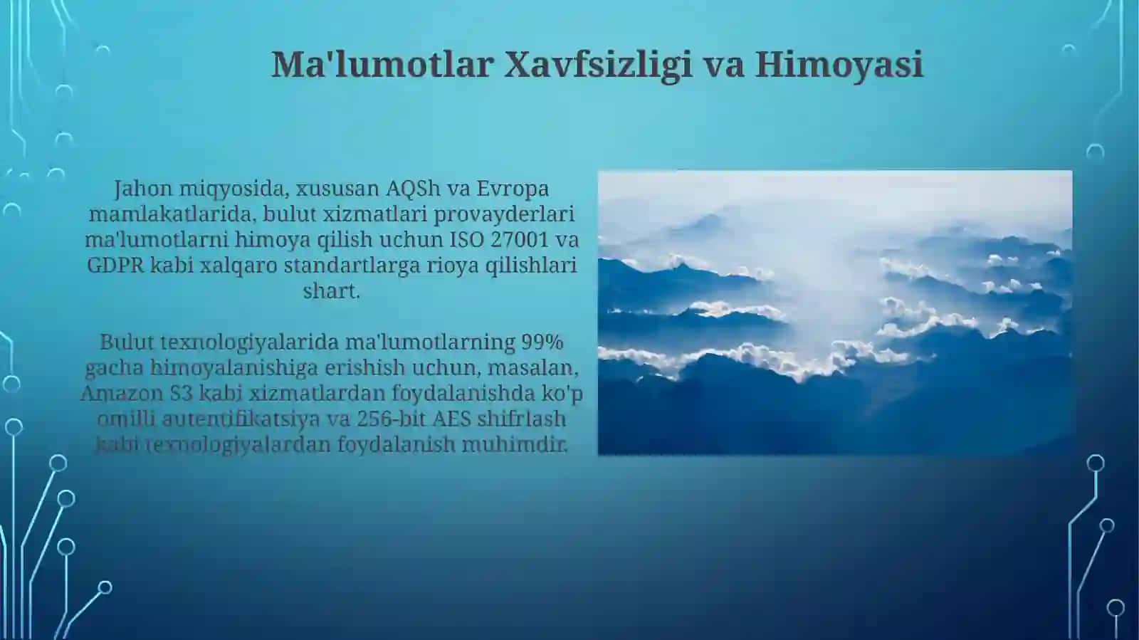 Bulut texnologiyalari va ular bilan ishlash 4