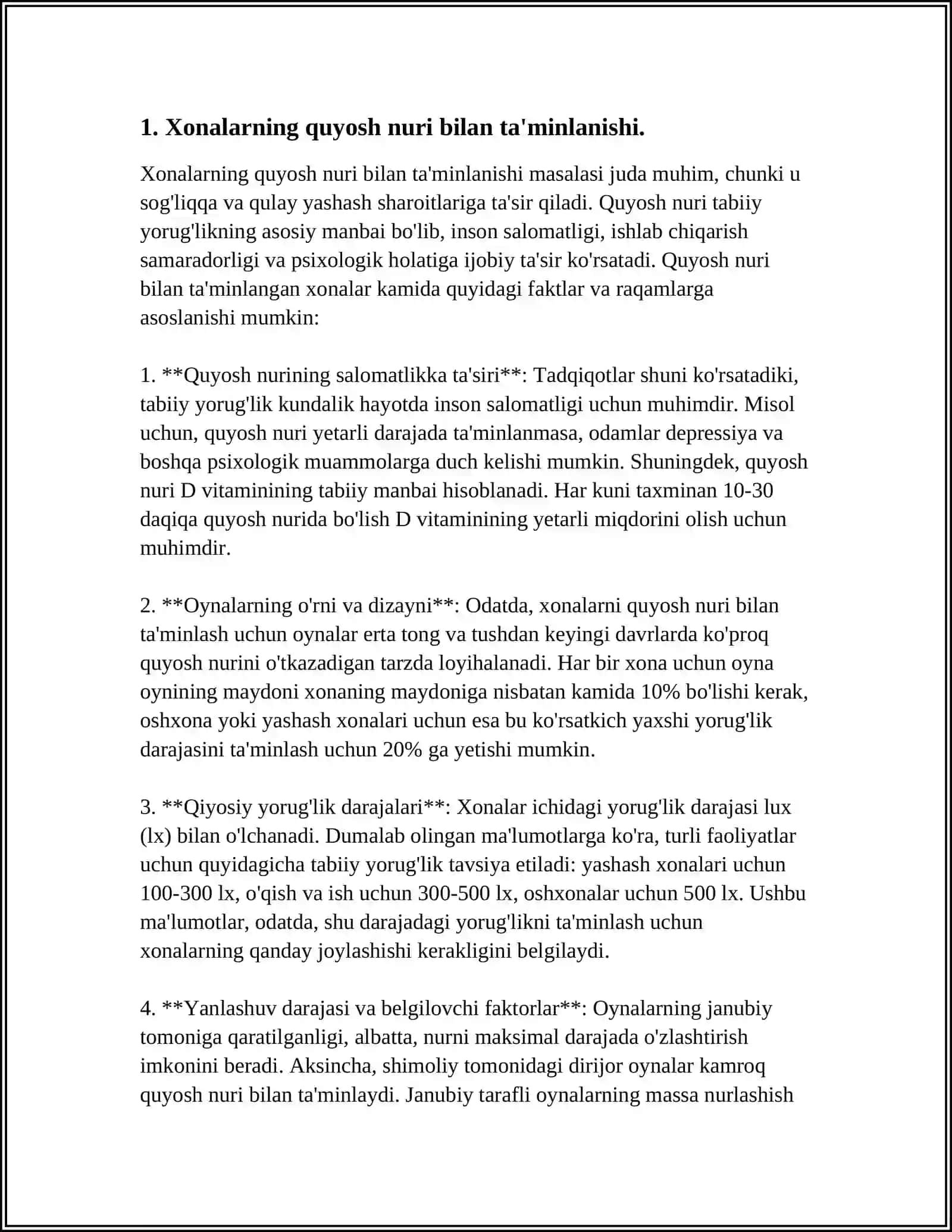 XONALARNING INSOLYATSIYASI HAQIDA TUSHUNCHA 4