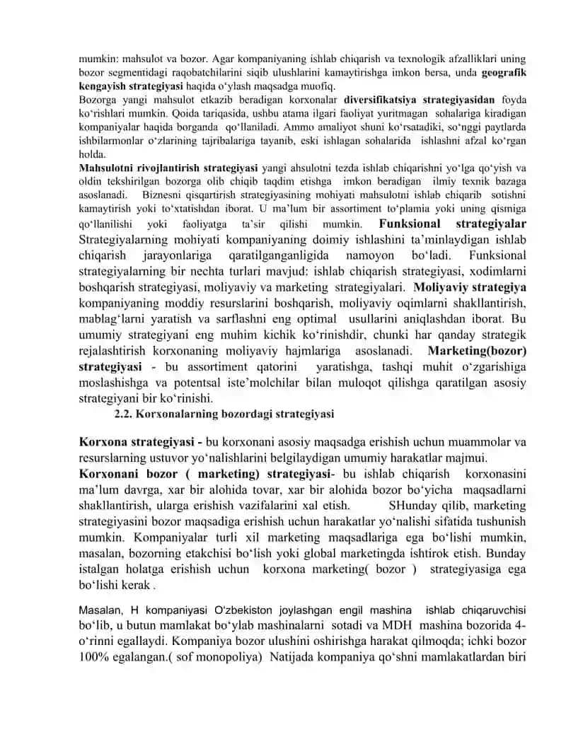 Korxona strategiyasi 4