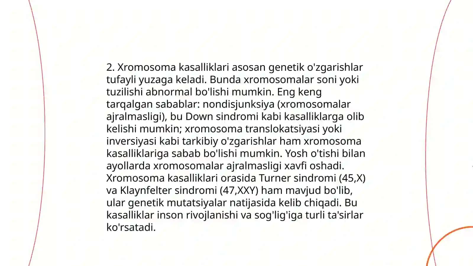 Xromasoma kasalliklari 4