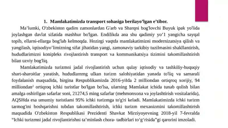 TURIZM TRANSPORTI VA DISTRIBYUTSIYASI 4