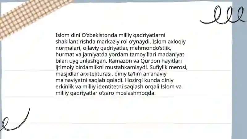 O'zbekistonda diniy qadriyatlarning tarixi 4