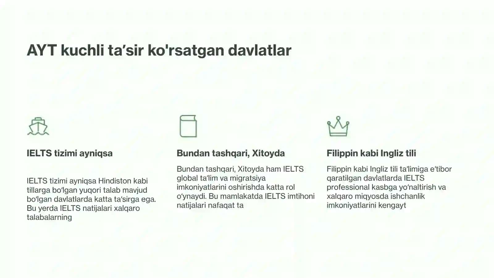 IELTS (International English Language Testing System) 4