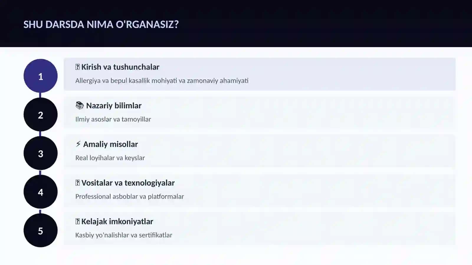 Allergiya va bepul kasallik 4