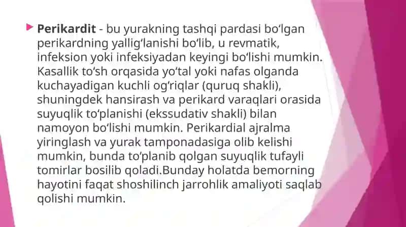 PERIKARD KASALLIKLARI 4