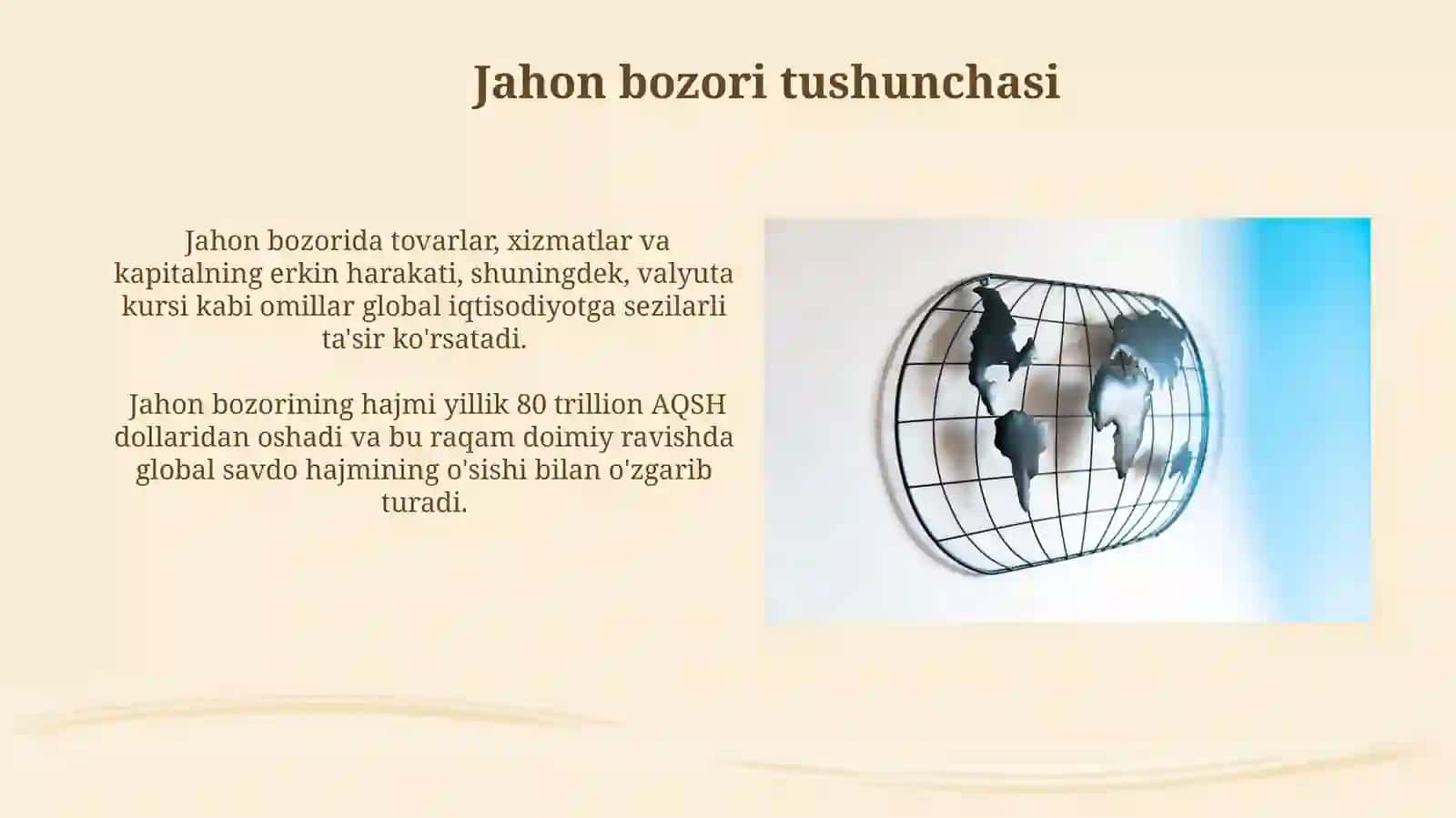 Jahon bozori va xalqaro iqtisodiyot 4